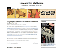 Tablet Screenshot of lawandthemultiverse.com